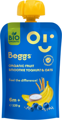 Beggs Smoothie s ovocem, jogurtem a ovesnými vločkami 12 x 120 g