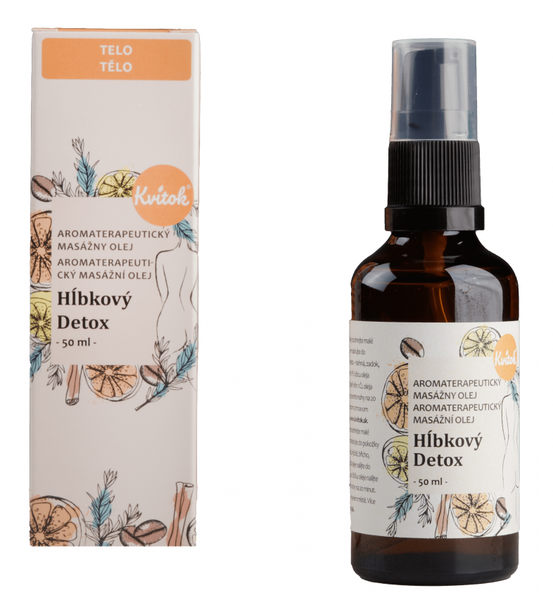 Kvitok Masážní olej proti celulitidě Hloubkový detox 50 ml