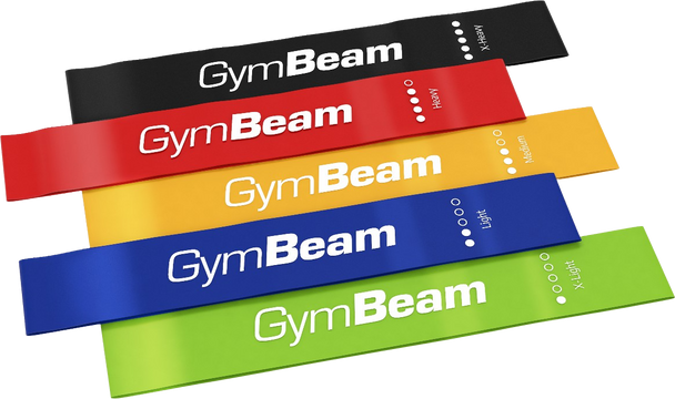 GymBeam Set posilovacích gum Resistance 5 ks