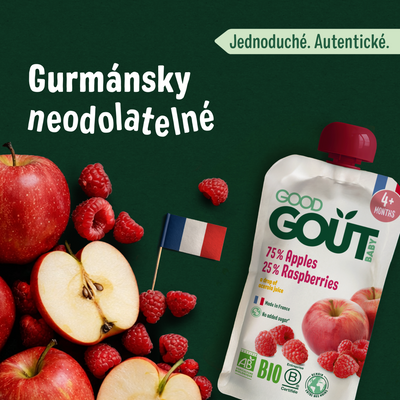 Good Goût BIO Jablko s malinou 120 g