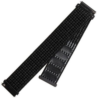 Fixed Nylonový řemínek Nylon Strap s šířkou 22mm pro smartwatch, reflexně černý