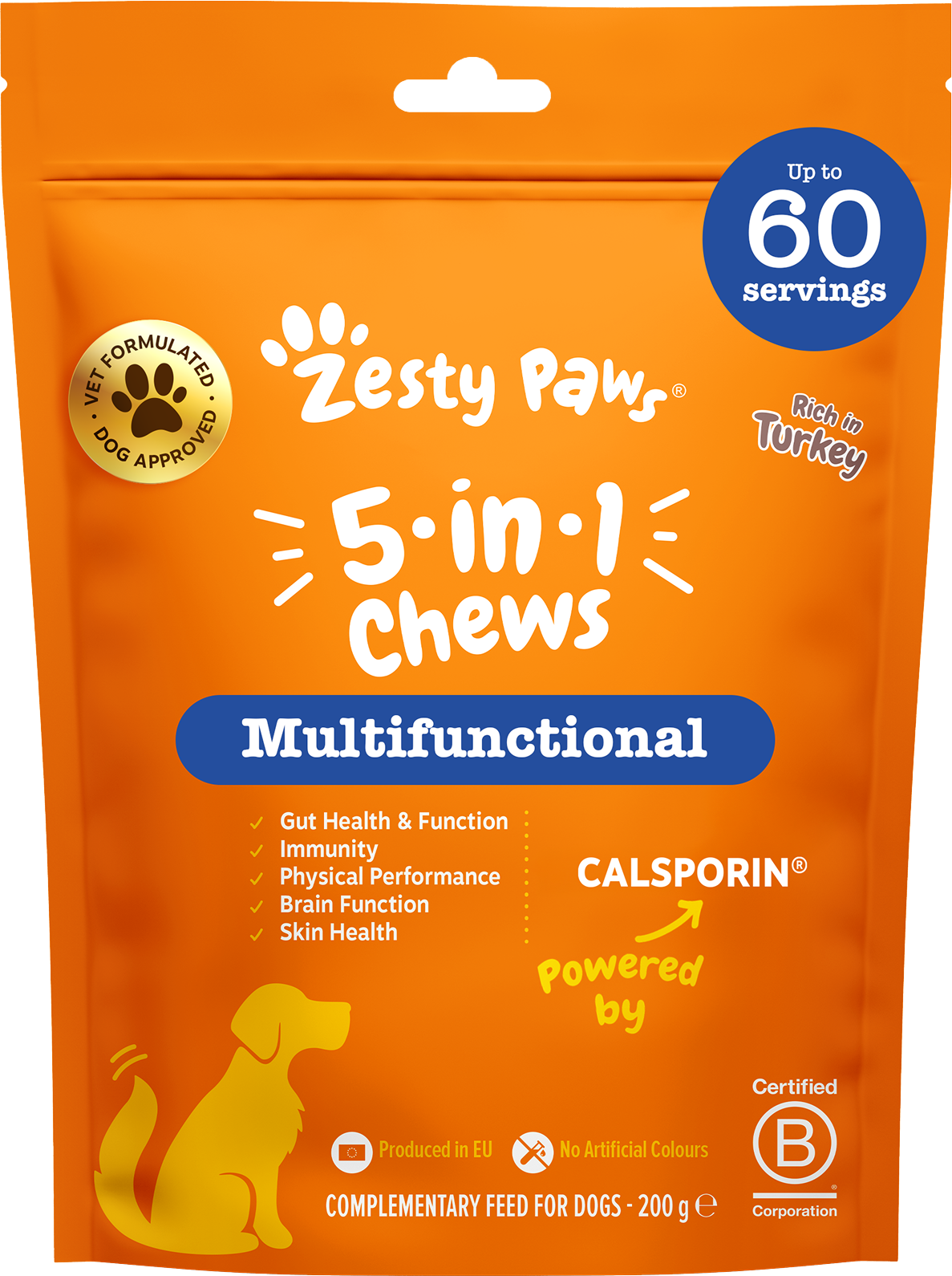Zesty Paws 5-in-1 Chews 60 tablet