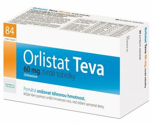 Orlistat Teva 60 mg 84 tobolek