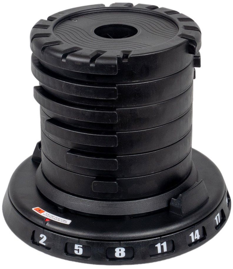 Acra Kettlebell nové generace 7v1 - nastavitelný, 2-20kg