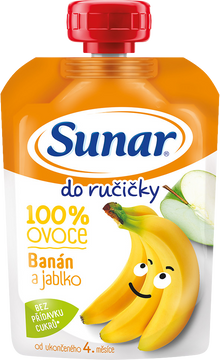 Sunar Do ručičky ovocná kapsička banán 4m+ 100 g