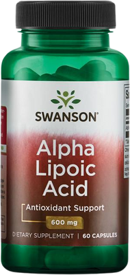Swanson Kyselina Alfa-lipoová 600mg 60 kapslí