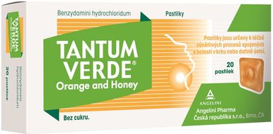 Tantum Verde Orange and Honey 20 pastilek