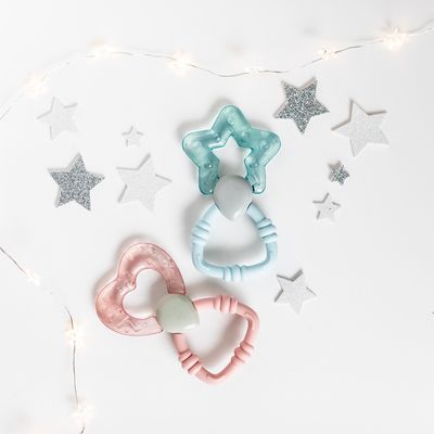 Canpol babies Chladící kousátko s chrastítkem magická hůlka modrá