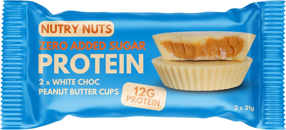Nutry Nuts Proteinové košíčky - bílá čokoláda s arašídovým máslem 2 x 21 g