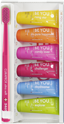 Curaprox BE YOU Combipack set Zubní kartáček CS 5460 + Zubní pasta 6 x 10 ml