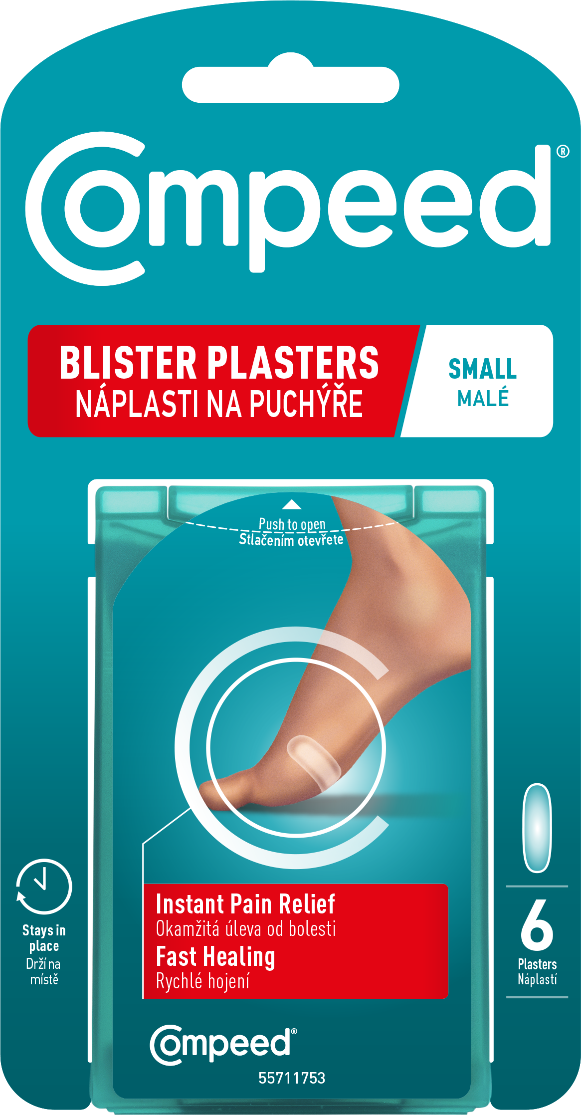Compeed Náplast na puchýře malá 6 ks