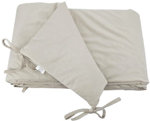 Eko Mantinel do postýlky bavlněný Velvet Light Beige 180 cm