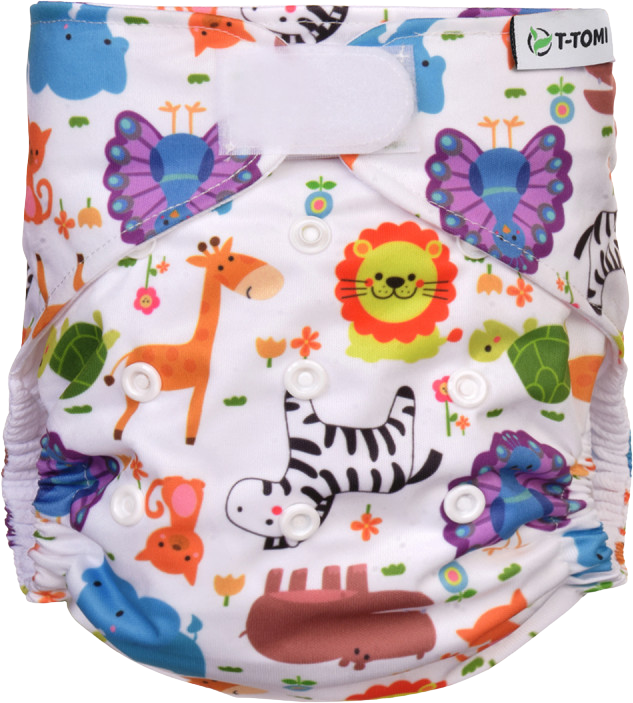 T-Tomi Plena kapsová, typ AIO - suchý zip, 3-15kg, Zoo