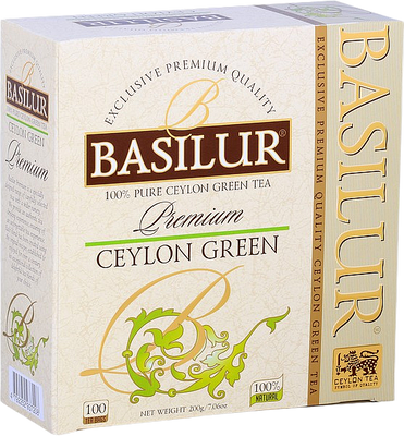 Basilur Premium Ceylon Green 100 x 2 g