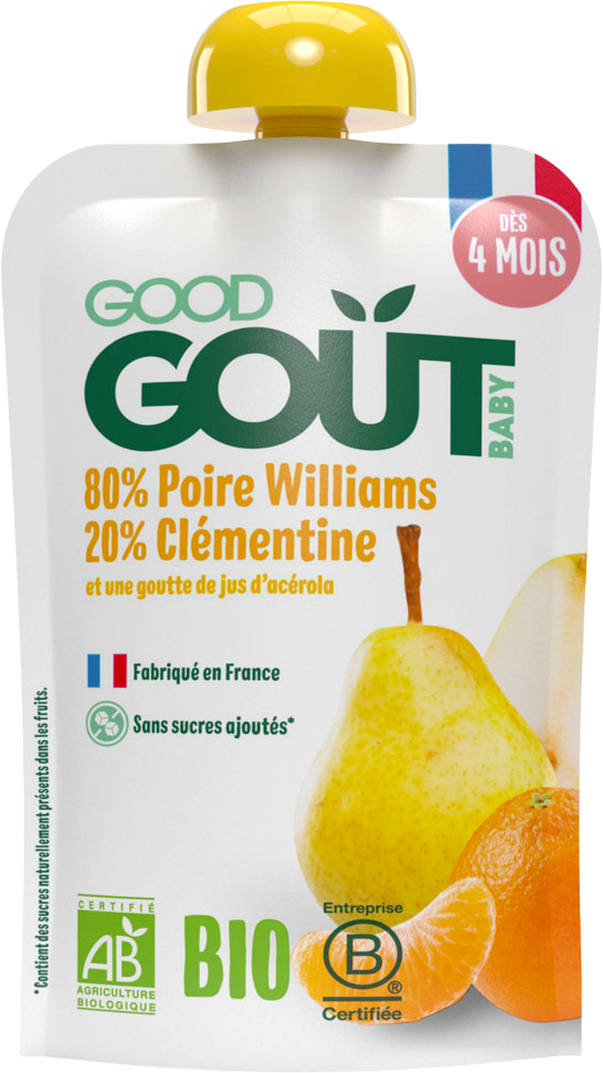 Good Goût BIO Hruška s klementinkou 120 g