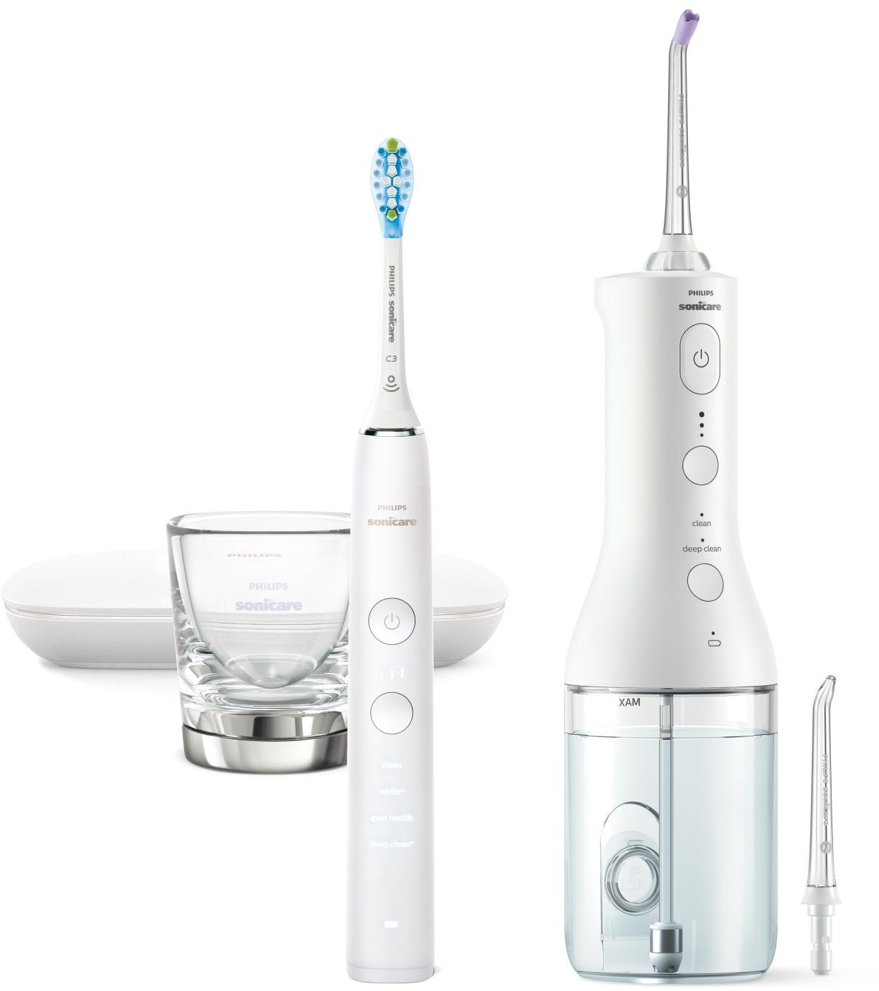 Philips Sonicare DiamondClean White 9000 + Power Flosser White HX3886/41