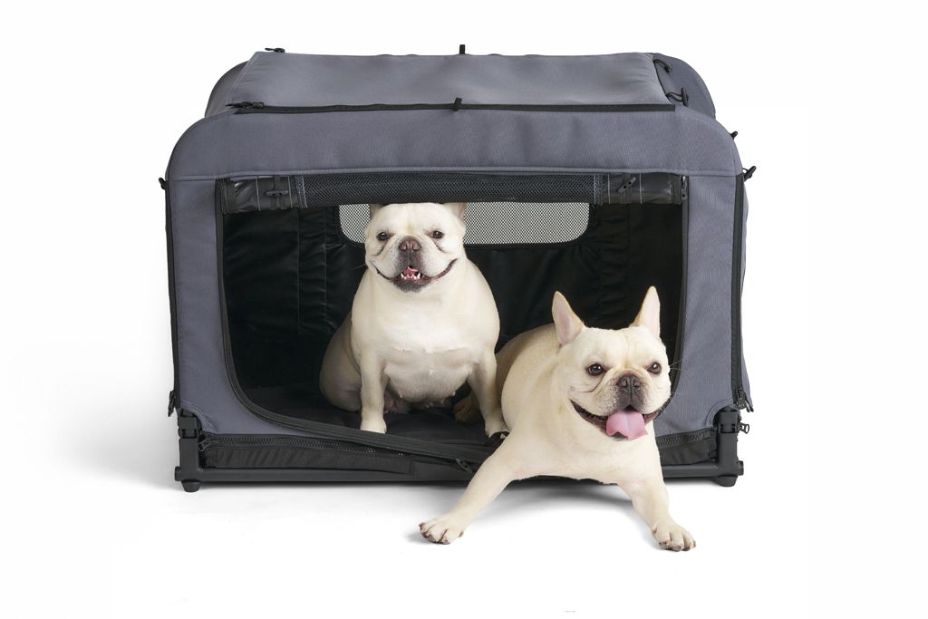 FIKAGO Skládací kennel přepravka Queen M Grey