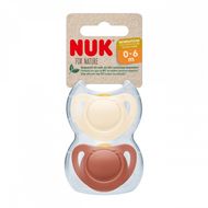 Nuk for NATURE dudlík latex 0-6m. BOX červená 2 ks