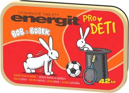 Energit Kidz s příchutí meruňka, jahoda, borůvka 42 tablet