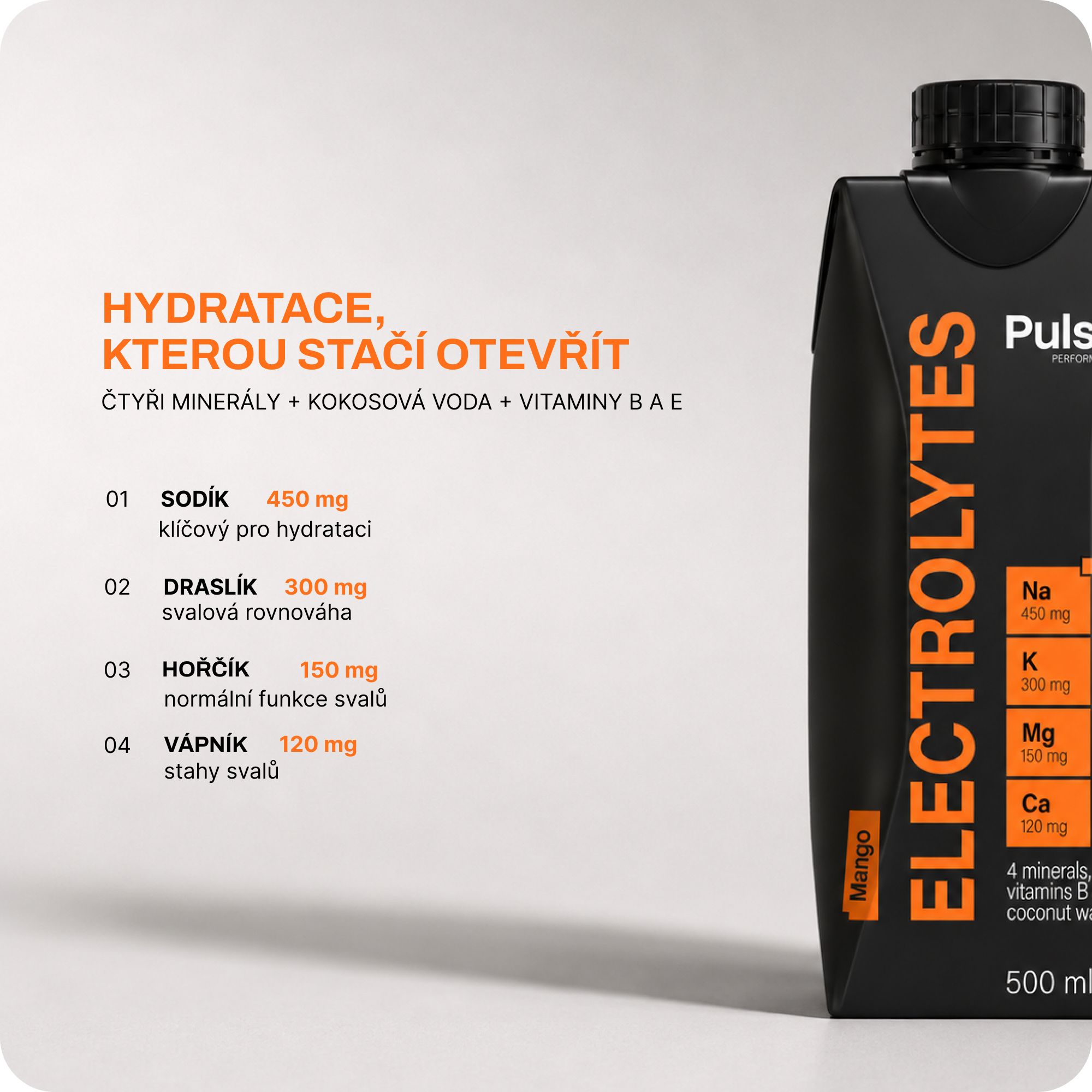 Pulse Performance Electrolyte Drink mango 500 ml