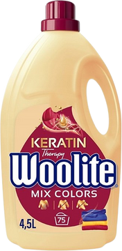 Woolite Keratin Therapy na barevné prádlo, tekutý prací přípravek s keratinem 4.5 l