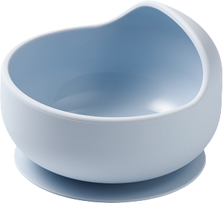 BabyOno Miska silikonová s přísavkou - blue 6m+
