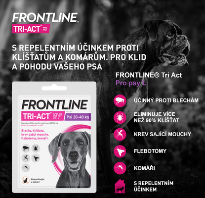 Frontline Tri-Act psi 20-40 kg spot-on 4 ml