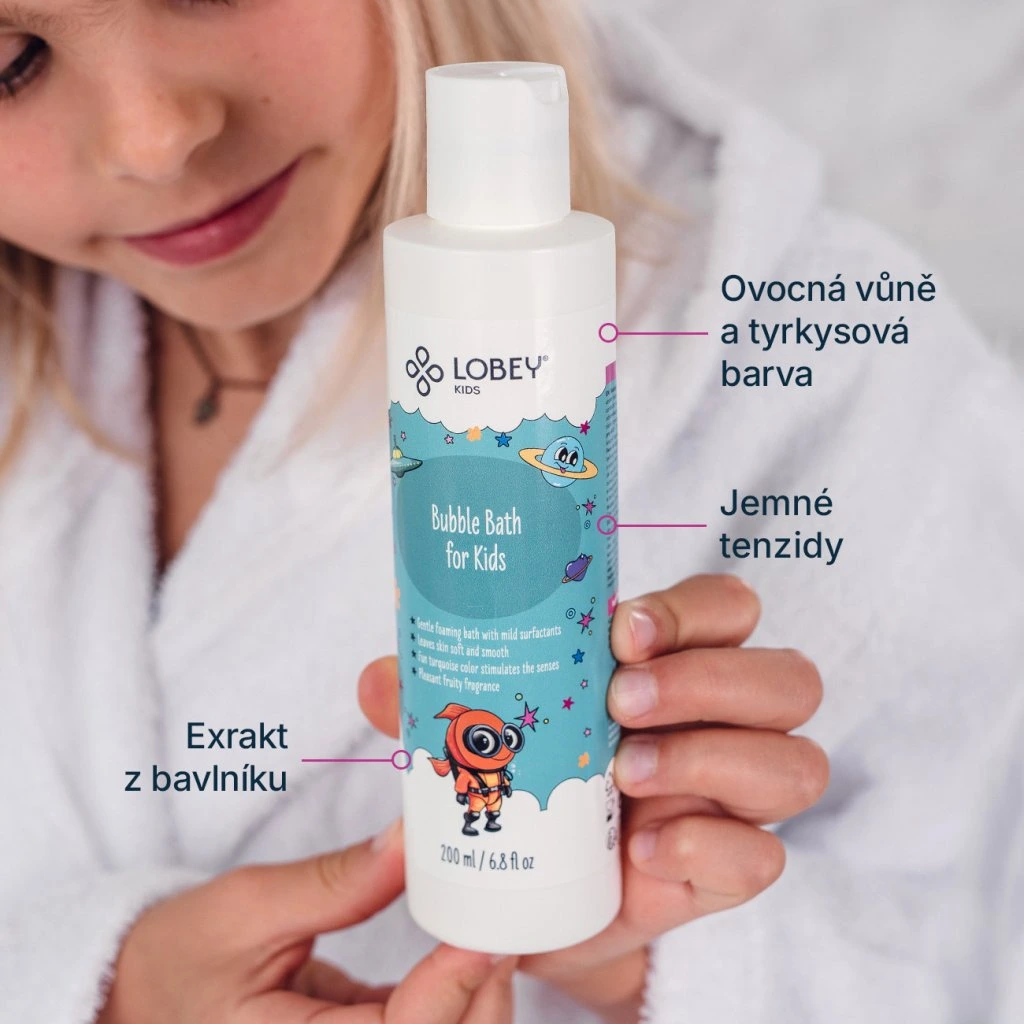 Lobey Pěna do koupele pro děti 200 ml