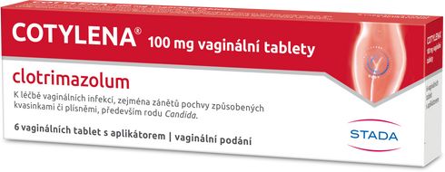 Cotylena Clotrimazol 100mg vaginální tablety 6 ks