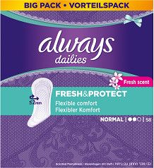 PB Always II. jakost intimky Normal Deo 58ks