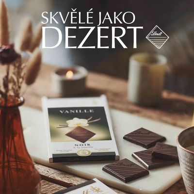 Lindt Čokoláda EXCELLENCE Hořká čokoláda s příchutí vanilky 100 g