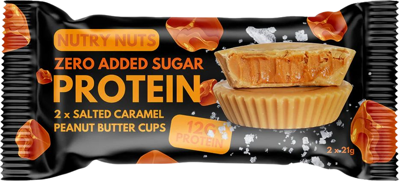 Nutry Nuts Proteinové košíčky - slaný karamel s arašídovým máslem 2 x 21 g