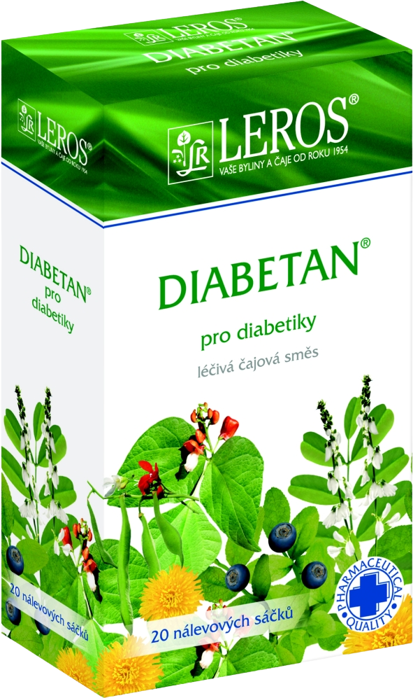 Leros Diabetan perorální léčivý čaj sáčky 20 ks