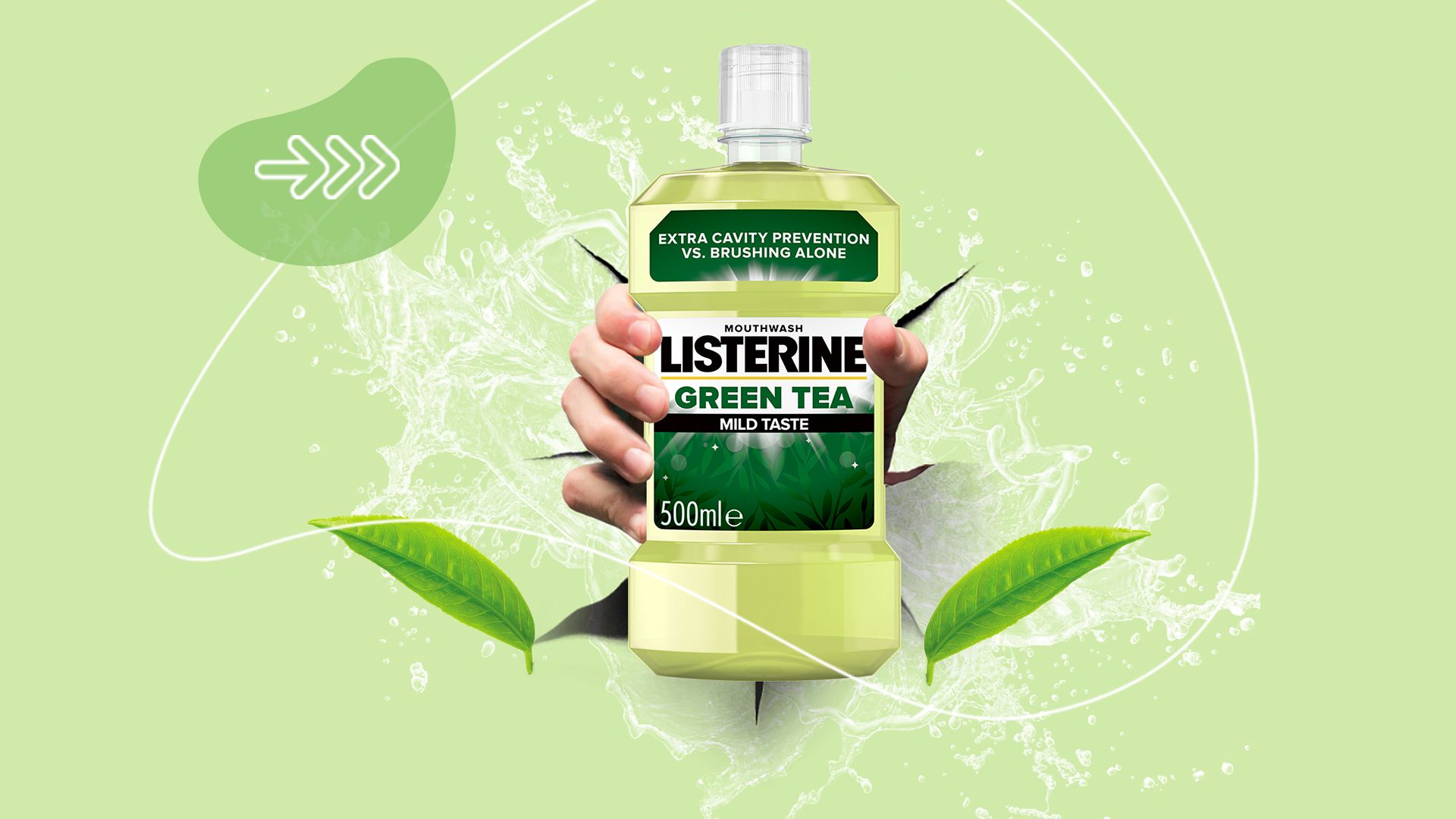 listerine, ústní voda, zuby, ústní hygiena