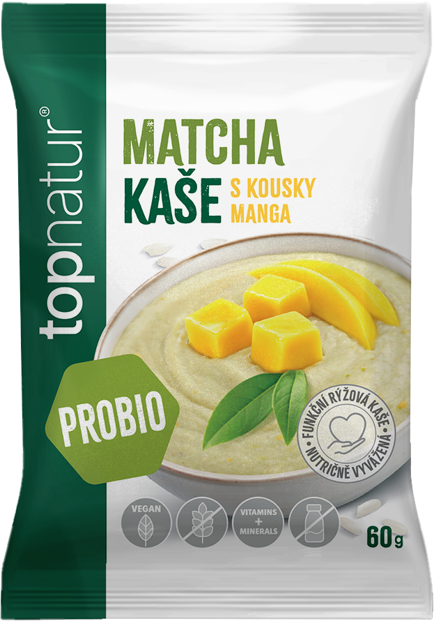 Topnatur Probio kaše Matcha s mangem 60 g