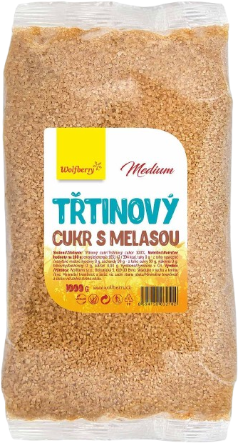 Wolfberry Třtinový cukr s melasou 1000 g