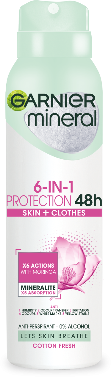Garnier Protection 5 Cotton Fresh Minerální deodorant 150 ml