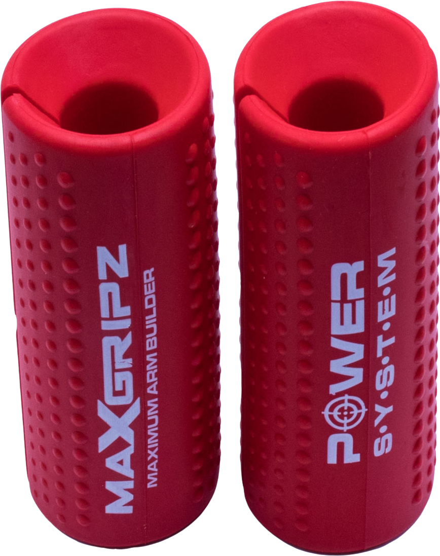 Power System Gripy na posilovací tyč MAX GRIPZ RED vel. XL 2 ks