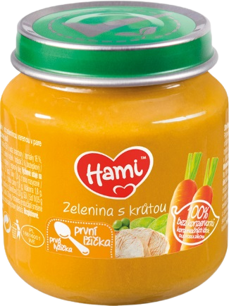 Hami masozeleninový příkrm Zelenina s krůtou první lžička 125 g