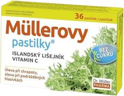 Müllerove pastilky s islandským lišejníkem bez cukru 36 pastilek