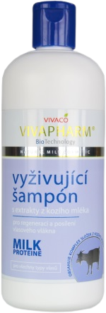 VivaPharm Vyživující šampon s extrakty z kozího mléka 400 ml