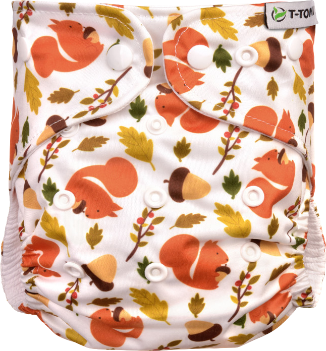 T-Tomi Plena kapsová, typ AIO - patentky, 4-15kg, Squirells