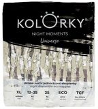 Kolorky Night Moments Multipack - Vesmír - XL (12-25 kg) noční jednorázové ekoplenky 100 ks