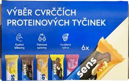 Sens Cvrččí proteinové tyčinky v dárkovém balení - starter pack 6 tyčinek
