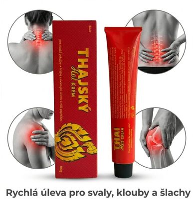 Thai Cream Thai Hot Cream Pure Hřejivý masážní krém 100 g