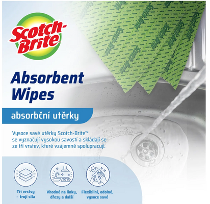 3M Scotch-Brite™ Superabsorpční utěrky 3 ks