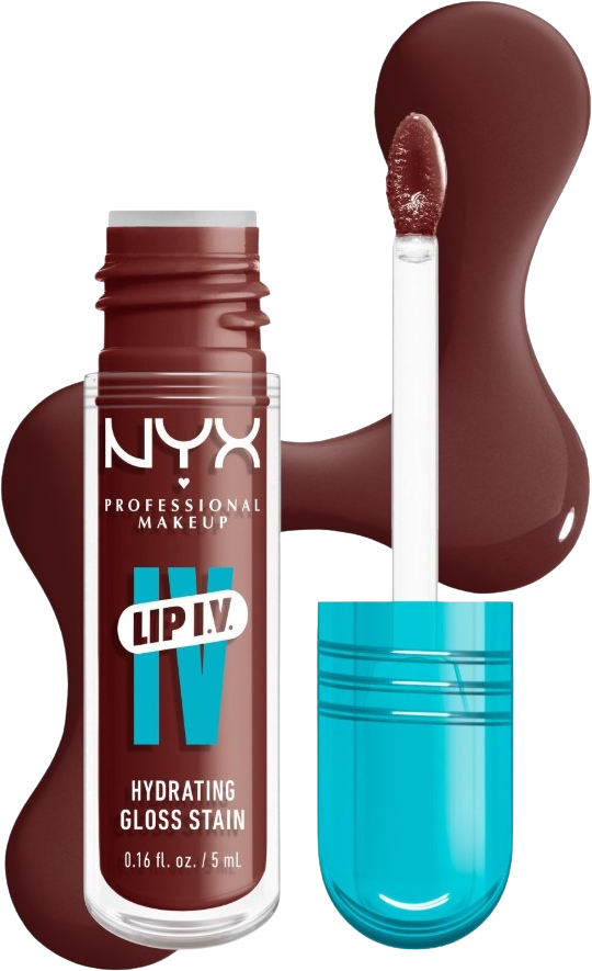 NYX Professional Makeup Lip IV Hydrating Gloss Stain, 05 Mocha Me Wet 5 ml