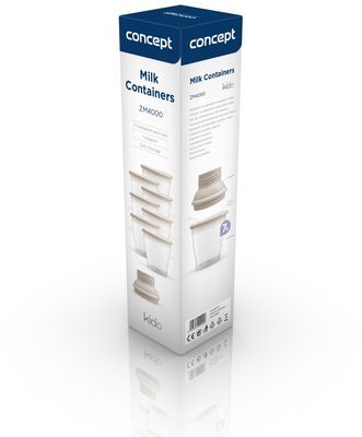 Concept ZM4000 Zásobníky na uskladnění mateřského mléka s adaptérem KIDO 7 ks