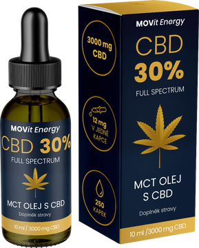 MOVit Energy CBD 30% Full Spectrum MCT olej 10 ml