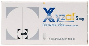 Xyzal 5 mg 14 tablet